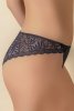 Selene MARA 3139 Majtki bikini z niskim stanem i przezroczystą koronką, marino-granatowe